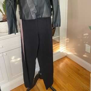 Soft Glitter Wide-leg Joggers